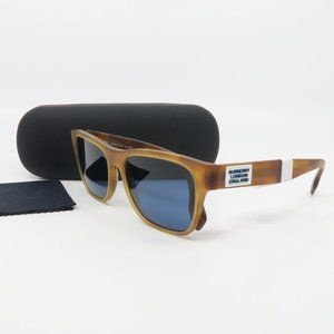 B 4309 3861/80 Burberry Matte Havana Sunglasses 57mm with case